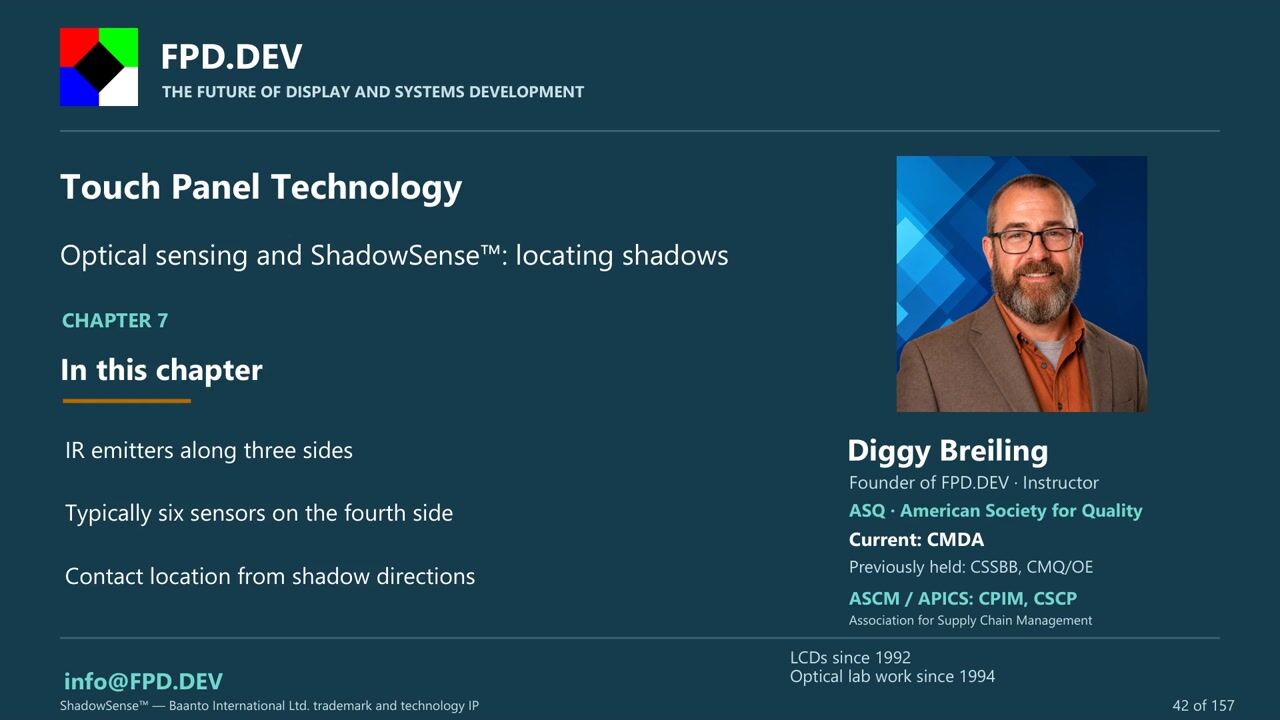 Touch Panel Technology — Chapter 7 ShadowSense cover